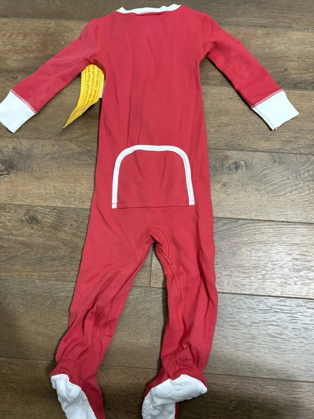 The Beaufort Bonnet Company unisex Baby  Red Footie Pajamas Zipper Size 6-12m NW